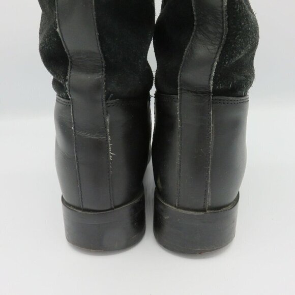 Steve Madden Womens 6 Ritte Leather Upper Black Winter Riding Boots Tall Shaft - Picture 7 of 11